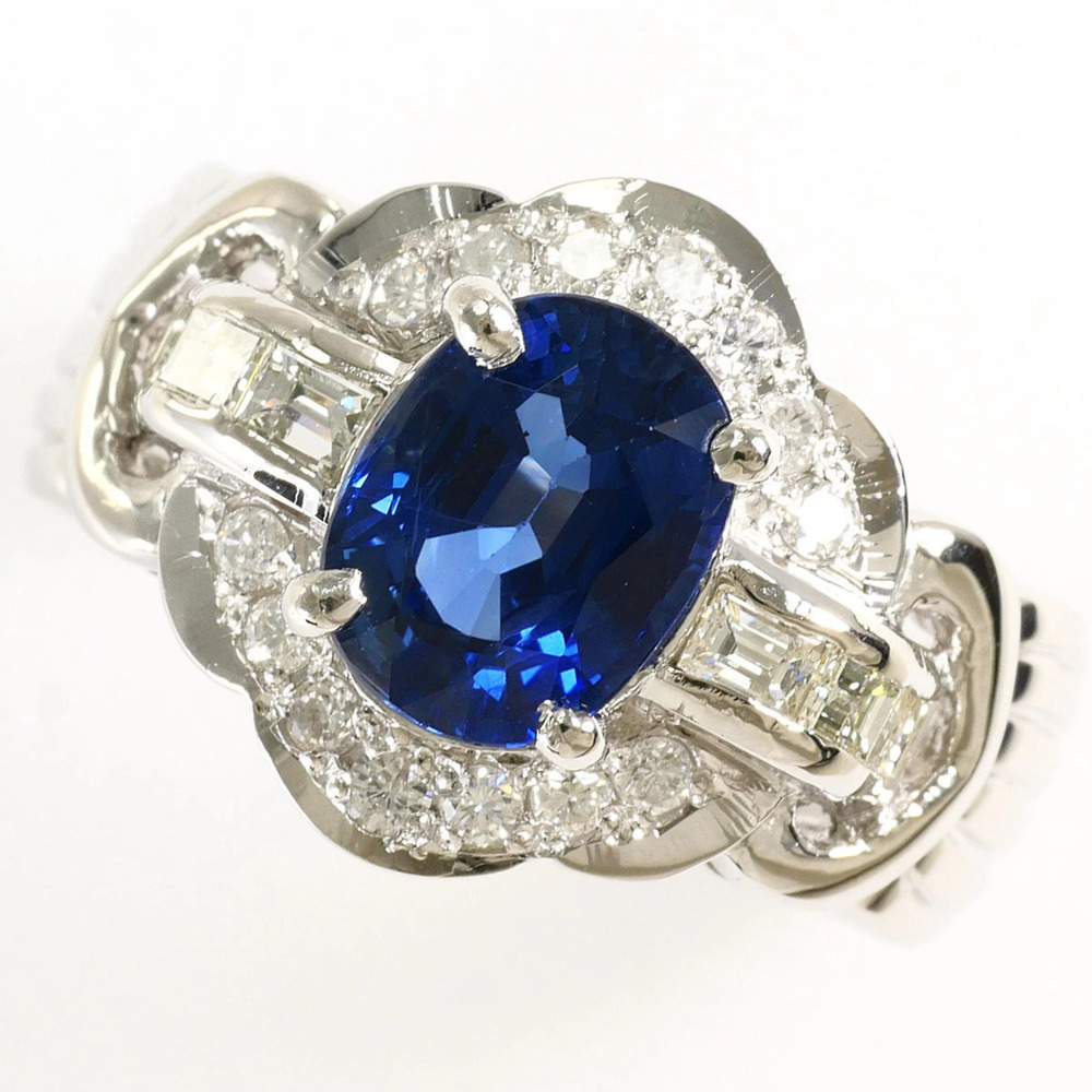 VINTAGE Silver Diamond Ring